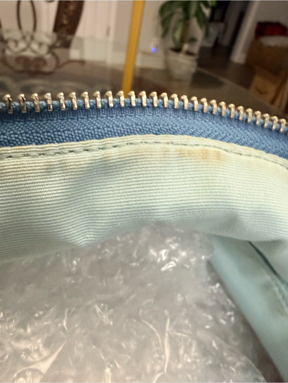 Coach Multicolor Signature Tote with Blue Trim and Tassel - Picture 7 of 7